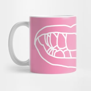 Natural Lips White Line Mug